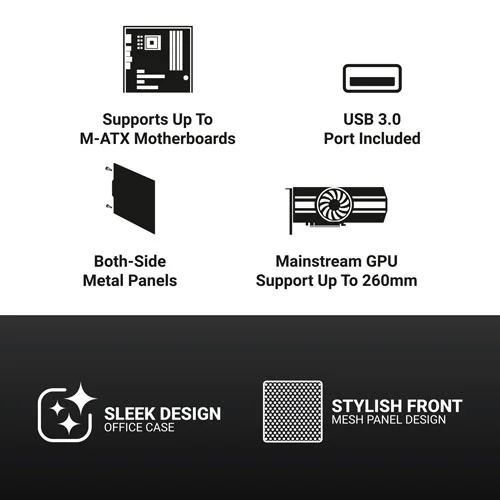Ant esports si14 m-atx mini tower cabinet black -11