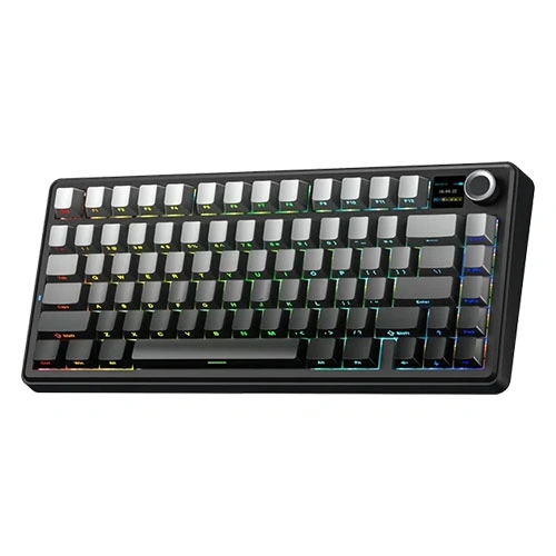 <span title="Aula F75 Max Side Engraved Keycaps Wireless Tri Mode RGB 75 Percent Mechanical Gaming Gradient Gray Keyboard With Reaper Switch">Aula F75 Max Side Engraved Keycaps Wirel...</span>