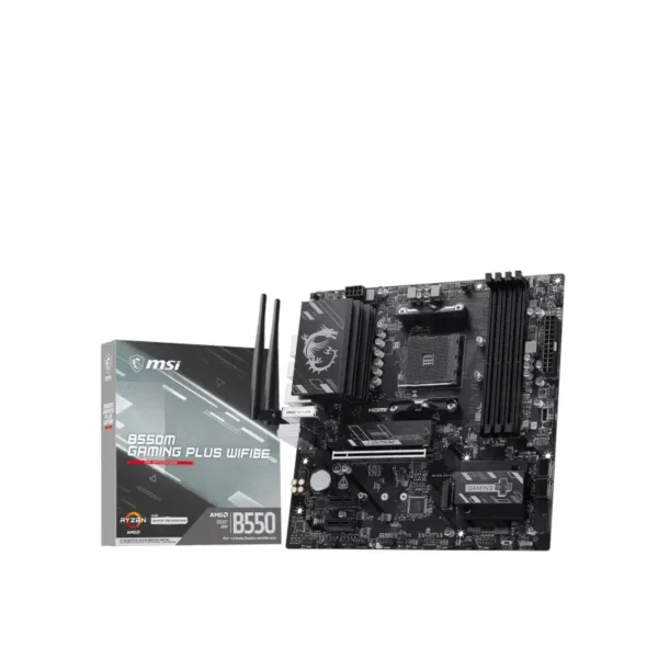 Msi b550m gaming plus wifi6e am4 ddr4 motherboard