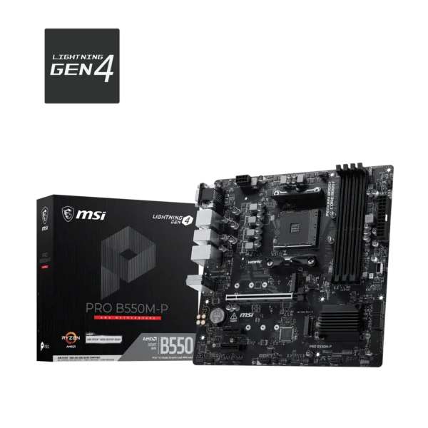 <span title="MSI Mainboard PRO B550M-P AMD m-ATX Motherboard">MSI Mainboard PRO B550M-P AMD m-ATX Moth...</span>